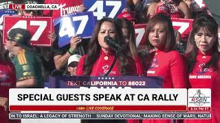 FULL SPEECH Vietnamese American Beti Lapson Luu Speaks at Trump Rally in Coachella CA - 101224