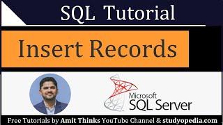 How to Insert records in a table  SQL Tutorial for Beginners  2021