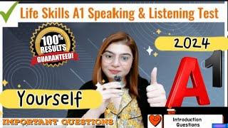 IELTS A1 Life Skills Speaking & Listening Test Important Questions Self Introduction Topic 1 2024