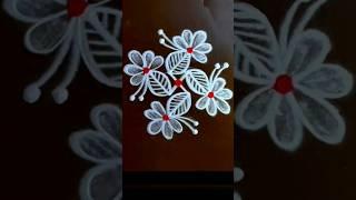 simple kolam design New method beginners rangoli  latest rangoli #shorts #trending #kolam #rangoli