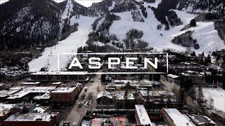 ASPEN COLORADO - The Most Exclusive Ski Resort In The World  4K Drone Video