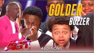 Detroit Youth Choir Terry Crews In TEARS As He Hits The Golden Buzzer  Americas Got Talent 2019