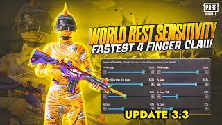 Pubg MobileBGMI 2024  New Best Sensitivity Code + Control settings in Update 3.3 Sensitivity 2024