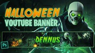 Photoshop Tutorial Halloween Theme YouTube Banner - Tutorial by EdwardDZN