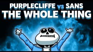 Purplecliffe Fights Sans in Undertale Genocide