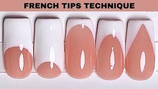 HOW TO DO FRENCH TIP NAILS WITH GEL POLISH  EASY GEL NAIL ART TUTORIAL