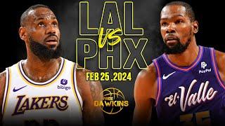 Los Angeles Lakers vs Phoenix Suns Full Game Highlights  February 25 2024  FreeDawkins