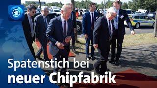 Sachsen Baustart der neuen Chipfabrik in Dresden