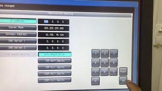 how to set ip address manually konica minolta press C1060C2060C2070C1070