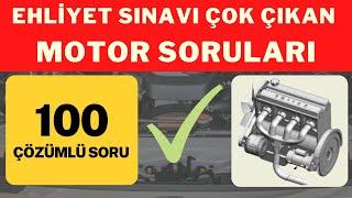 100 Motor Sorusu Çok Çıkan Ehliyet Sınav Soruları Çözümlü