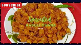 Sprouted Kabuli Chana Recipe Mix Sprouts Curry  Sprout Chana Curry Recipe  My First Premier