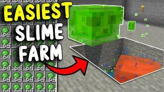 EASIEST AFK Slime Farm In Minecraft Bedrock 1.20