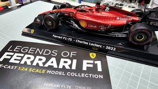 Deagostini Collectibles Legends of Ferrari F1 124 Car Collection - Part 1 - Charles LeClerc 2022