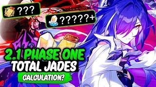 Version 2.1 First Phase Total stellar jades Calculation  Honkai star rail