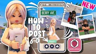 HOW TO **POST** IN BERRYGRAM  BERRY AVENUE  UPDATE 33 