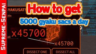 Ro Ghoul HOW TO EASILY GET 5000+ GYAKUSATSU SACSDAY  How To Get RC Yen Levels Fast CCG & GHOUL