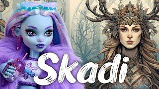 I MADE A GORGEOUS NORSE GODDESS OF WINTER DOLL  SKADI  Custom Monster High Doll by Poppen Atelier