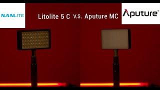 Head 2 Head Nanlite Litolite 5C vs Aputure MC