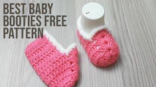 Super Easy knit baby booties or baby shoes various sizes  Best baby booties girl crochet