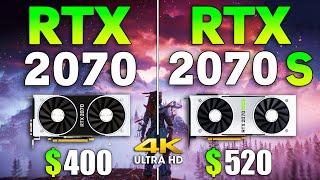 RTX 2070 vs RTX 2070 SUPER Test in 10 Games 4K