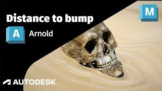 Arnold Tutorial How to use the distance shader to create a ripple using bump mapping in Maya GPU