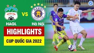 Highlights HAGL vs Hà Nội  Văn Hậu đột phá thần tốc ngoại binh tỏa sáng Văn Thanh sút 11m ko tưởng