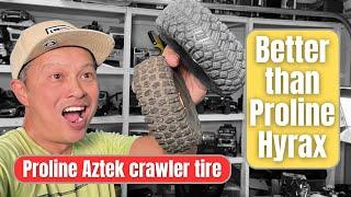 Proline Aztek vs. Proline Hyrax - review test and comparison of the best rc crawler tires.