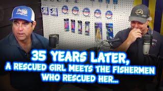 35 YEARS LATER girl meets the fishermen who rescued her from sea.  Dads Also Cry #5