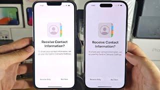 Fix Can’t Share Contacts from iPhone to iPhone iOS 17