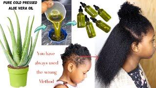 How To Properly Make Aloe vera Oil For Extreme Hair Growth 