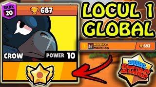 LOCUL 1 GLOBAL CU CROW 692 TROFEE Brawl Stars Romania