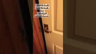 How to open a door