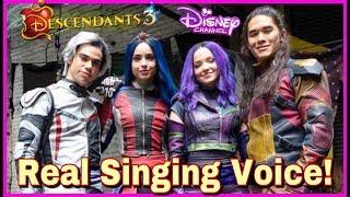 Descendants 3 Cast REAL SINGING VOICE  Disney Stars Singing With NO AUTOTUNE