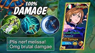 MELISSA CARRY THE GAME YOU MUST TRY THIS BUILD BRUTAL DAMAGE  Mobile Legend