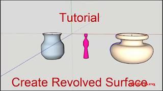 Create Revolved Surface plugin 1001bit SketchUp Tutorial