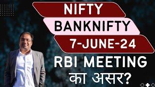 Nifty Prediction and Bank Nifty Analysis for Friday  7 June 24  Bank Nifty Tomorrow