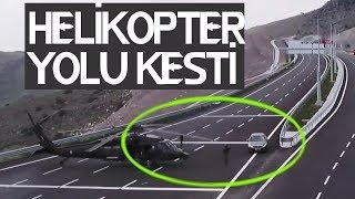 Erdoğan direksiyona geçti helikopter yolun sonunda bekledi