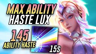 Insane Ability Haste Lux Build 15 Second Ultimate?