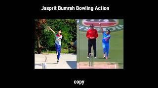 Jasprit Bumrah bowling action copy