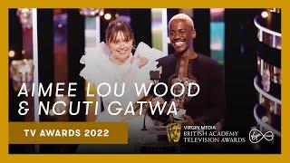 Sex Educations Aimee Lou Wood and new Doctor Ncuti Gatwa  Virgin Media BAFTA TV Awards 2022