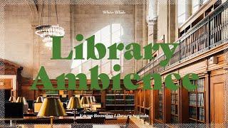 Relaxing Background Noise for Study and Work  White Noise and Library Ambience  도서관 백색소음