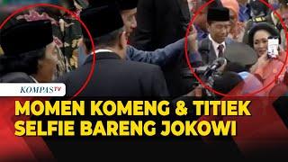 Momen Komeng hingga Titiek Soeharto Selfie Bareng Presiden Jokowi di DPR