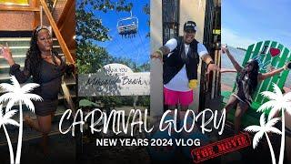 CARNIVAL GLORY NEW YEARS EVE CRUISE VLOG 2024  MAHOGANY BAY BELIZE AND COZUMEL  THE MOVIE