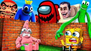 SPONGEBOB & PATRICK BUILD TO SURVIVE IN ROBLOX