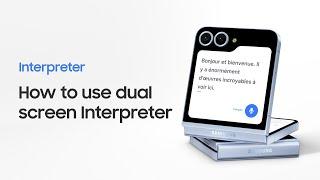 Galaxy Z Flip6 How to use Interpreter with Buds3 Pro  Samsung