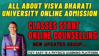 Visva bharati university classes start notice 2024 #fizyeasy