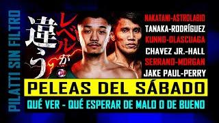 Boxeo de sábado ¿Qué esperar de Nakatani Chávez Jr. Tanaka Serrano y Jake Paul?