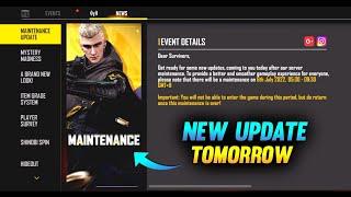 4 HOUR MAINTANCE TOMORROW   GARENA FREE FIRE