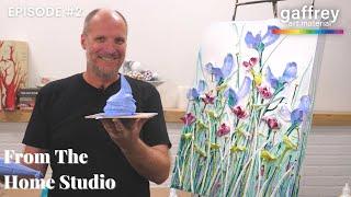 How to Paint Wildflowers  Sculptural Acrylic painting  Justin Gaffrey