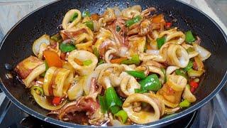 Gawin mo ito sa Pusit Super Easy Hindi Makunat at Panalo sa Sarap #spicysquid